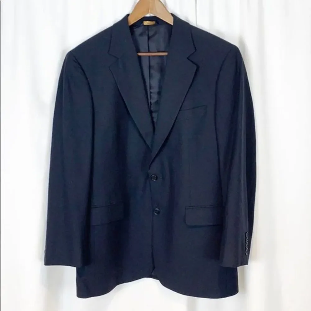 BROOKS BROTHERS 346 Navy Blue 2 Button Blazer
